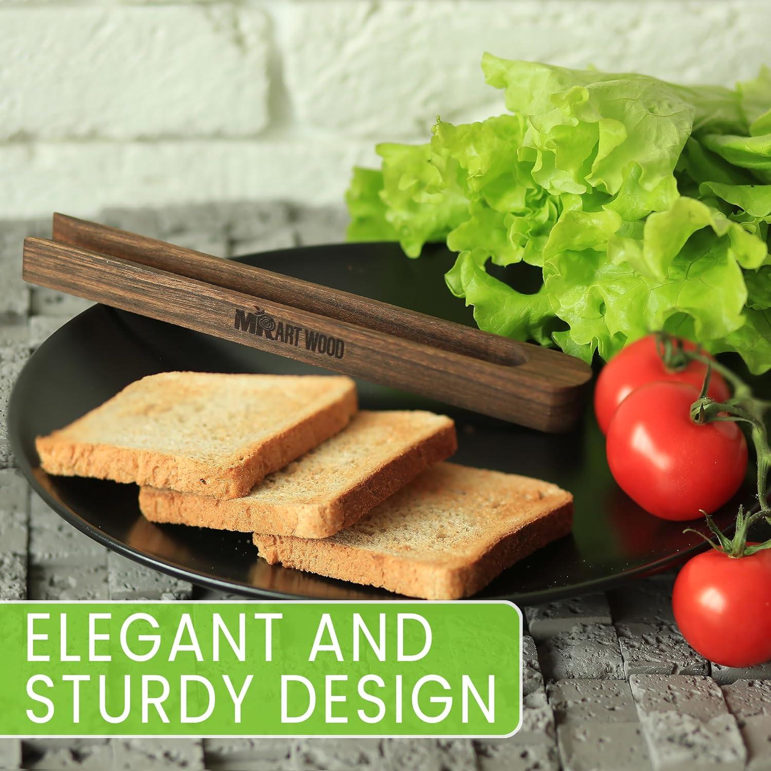 Pinzas de Madera de Nogal Mr.Art Wood 22 cm Magnéticas