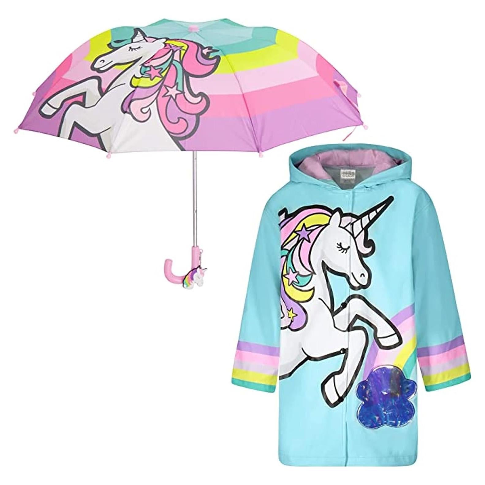 Set Paraguas y Chaqueta de Lluvia Niñas Addie & Tate