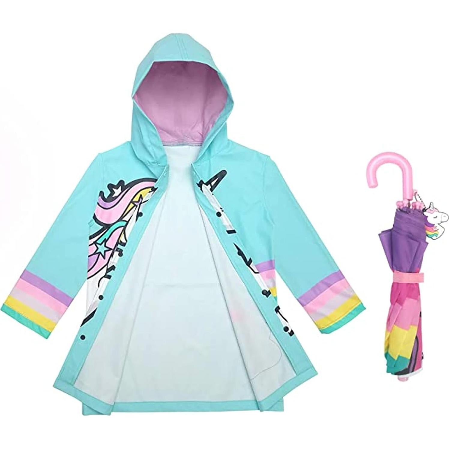 Set Paraguas y Chaqueta de Lluvia Niñas Addie & Tate