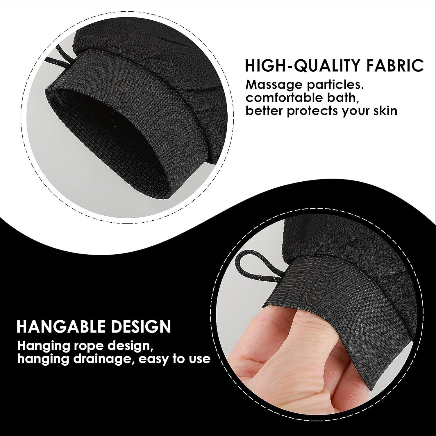 Guante Exfoliante Corporal WY LIGHTING Negro 15.5x21 cm