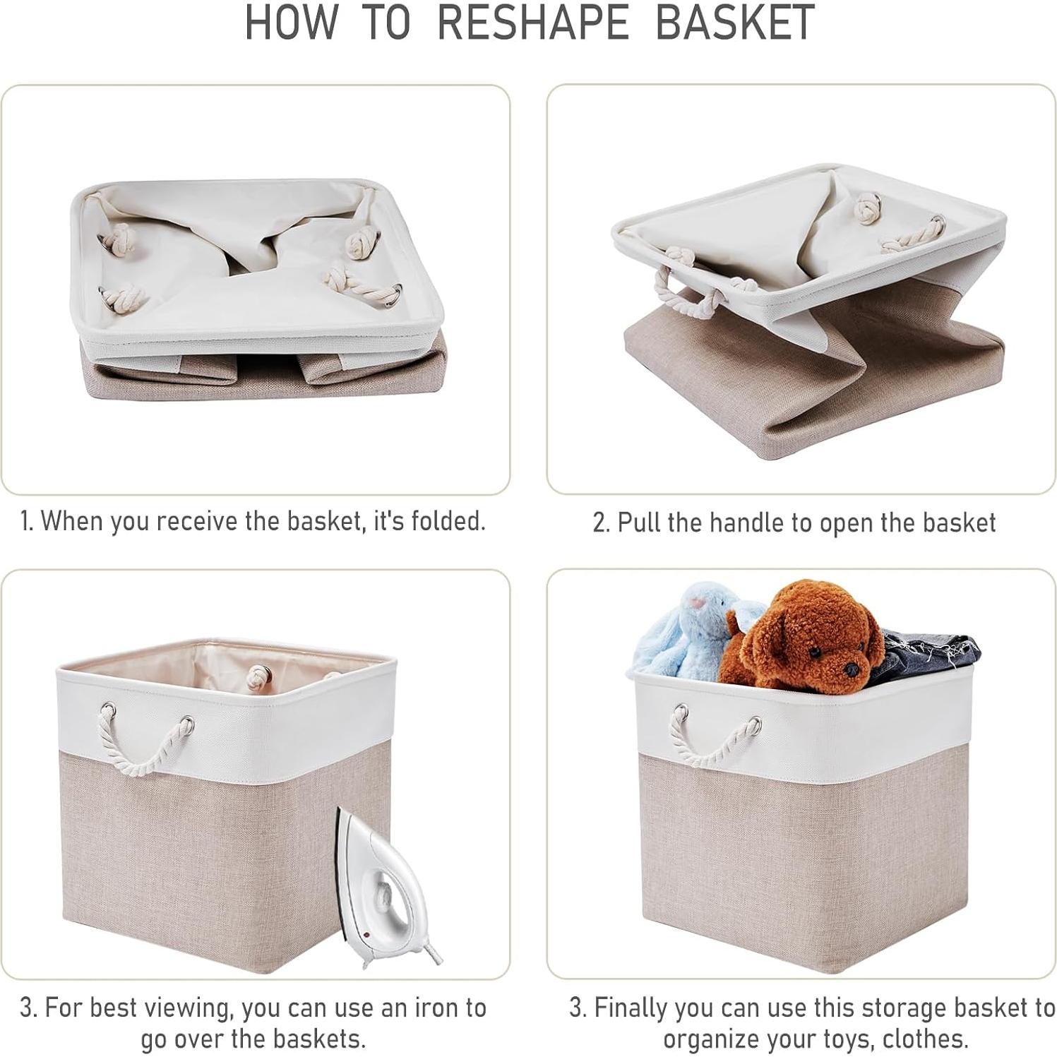 Cestas de Almacenamiento ISEMINGLA 33x33 cm Paquete de 6