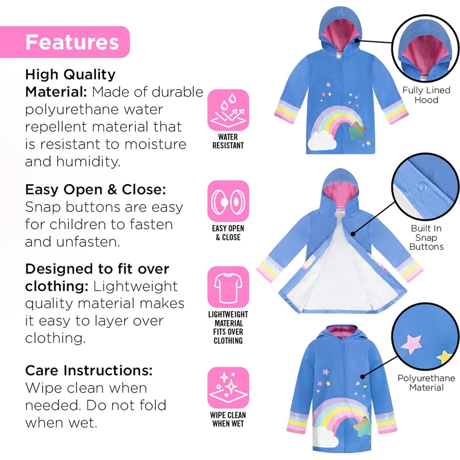 Set Paraguas y Chaqueta de Lluvia Addie & Tate 3-10 Años