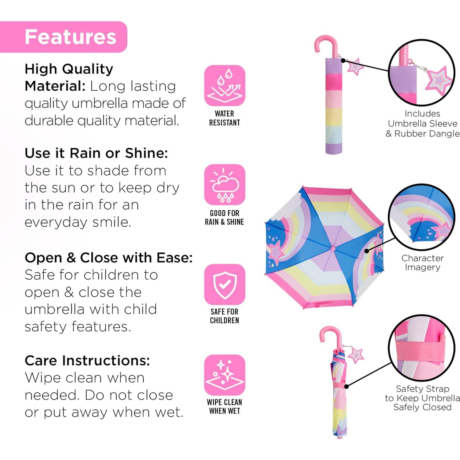 Set Paraguas y Chaqueta de Lluvia Addie & Tate 3-10 Años