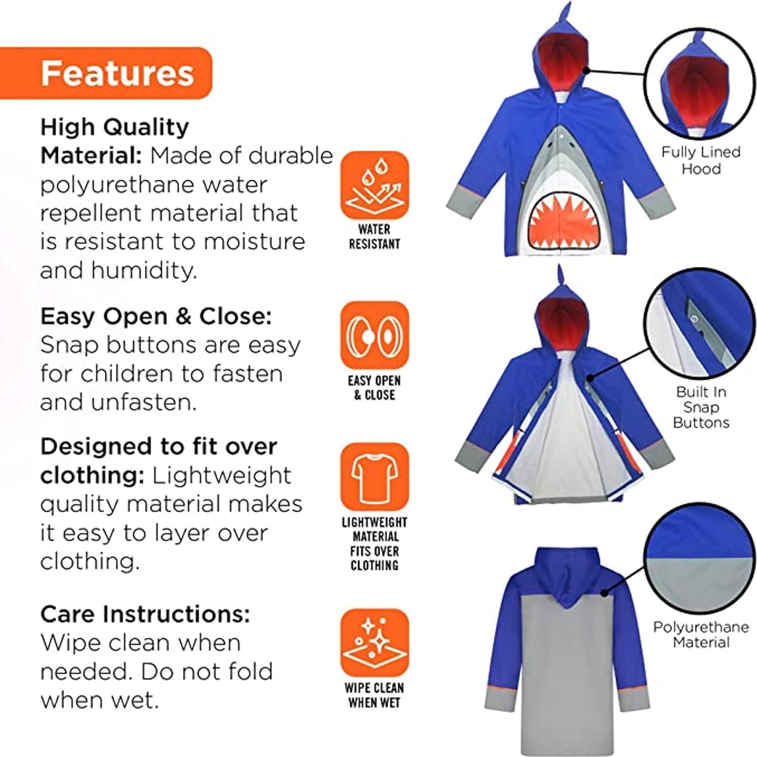 Paraguas y Chaqueta de Lluvia Addie & Tate para Niñas