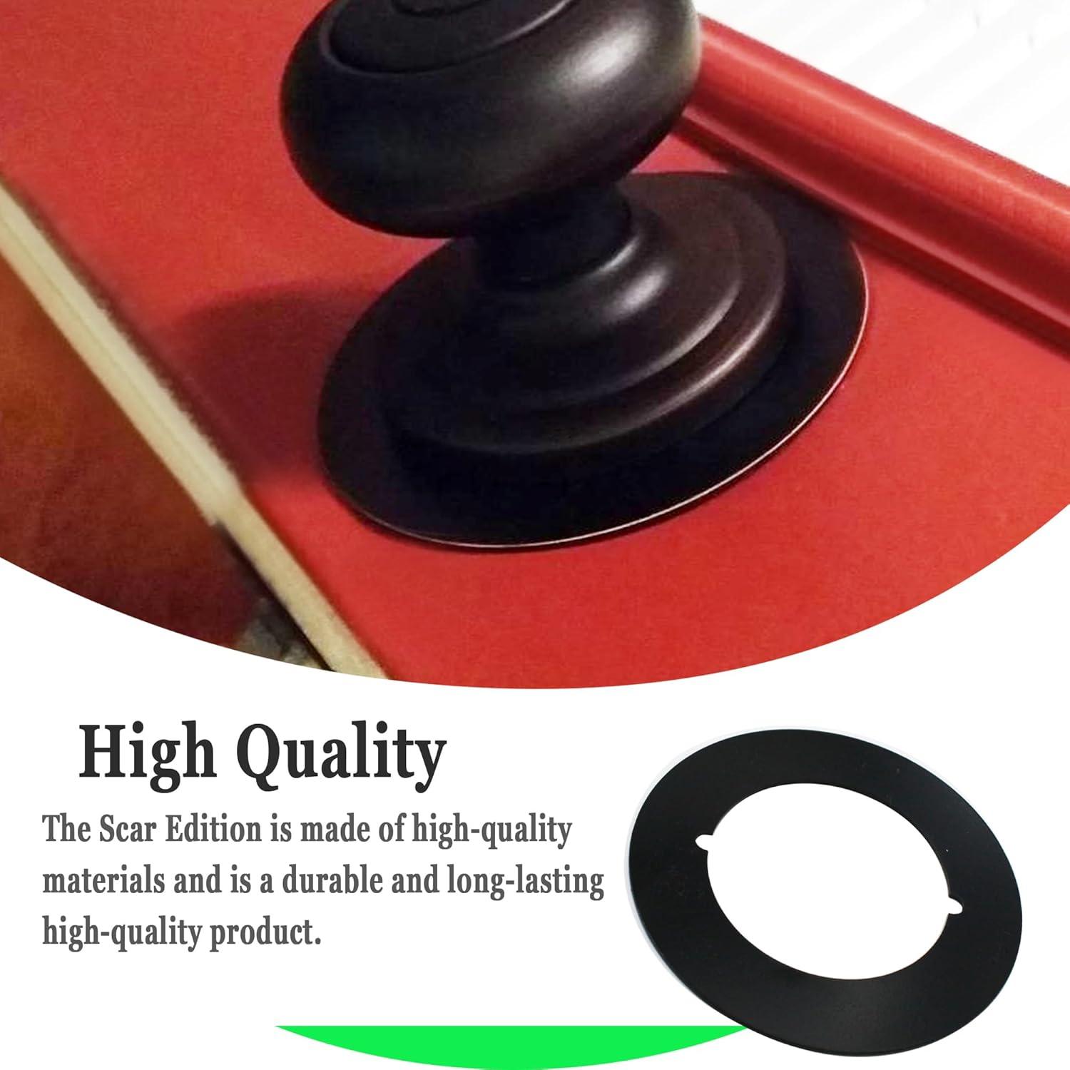 Placa de Cicatriz Rsoise 54 mm Interior 89 mm Exterior Negro 2 Pcs