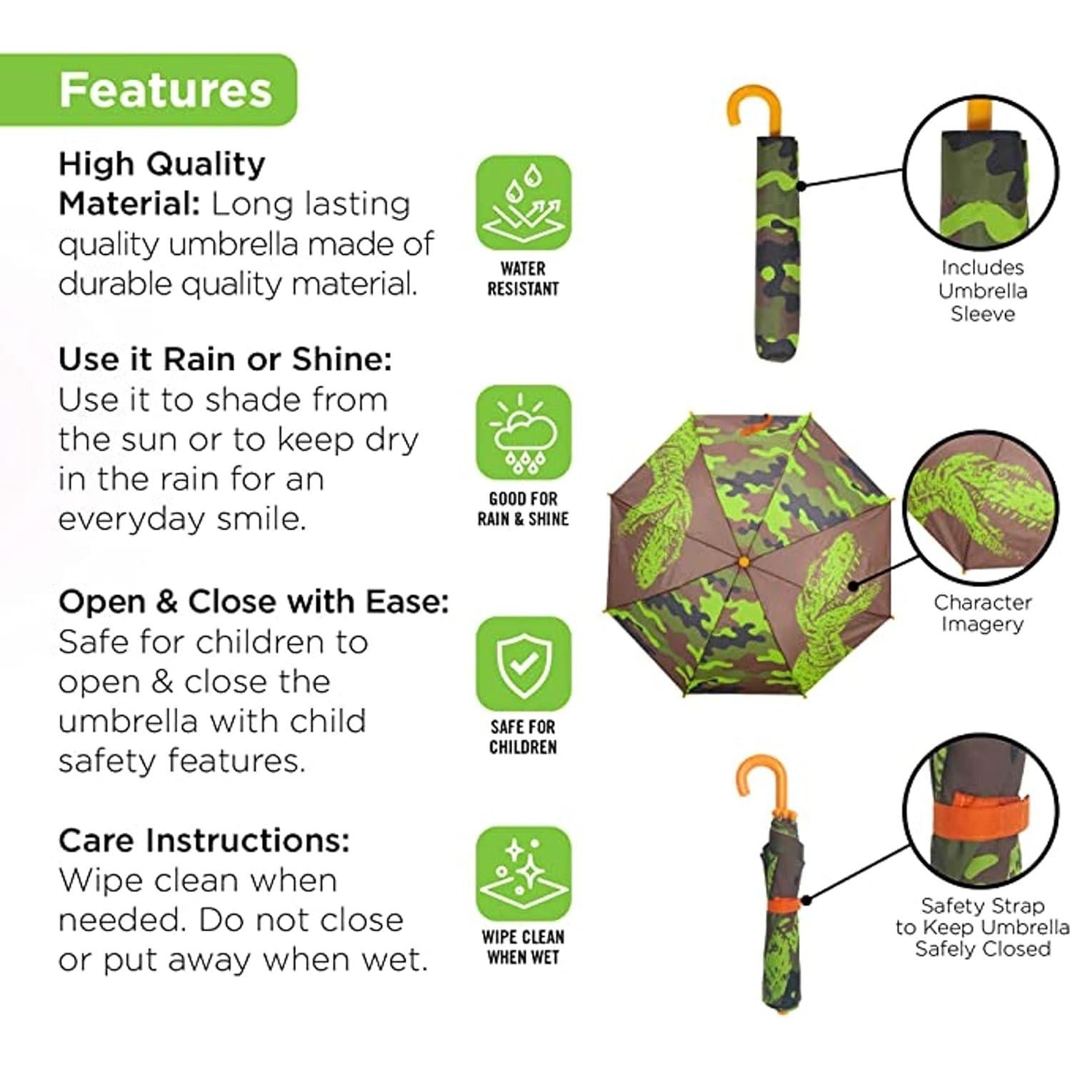 Set Paraguas y Chaqueta de Lluvia Niñas Addie & Tate