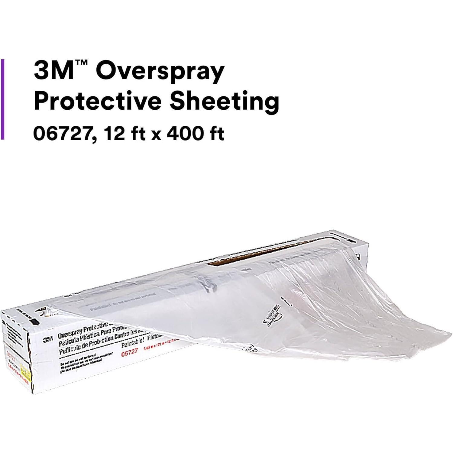 Hoja Protectora contra Rocíos 3M 06727, 3.66 m x 121.92 m