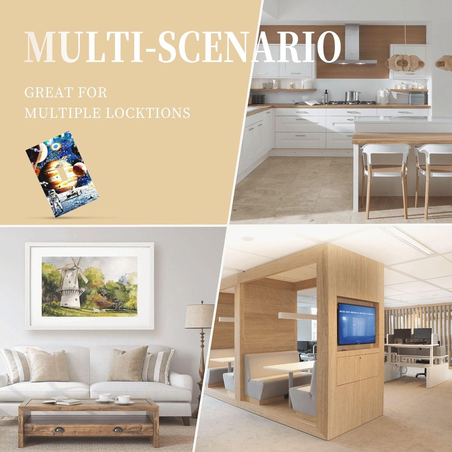 Placa de Interruptor Decorativa JIEXUTE Astronauta 1 Gang