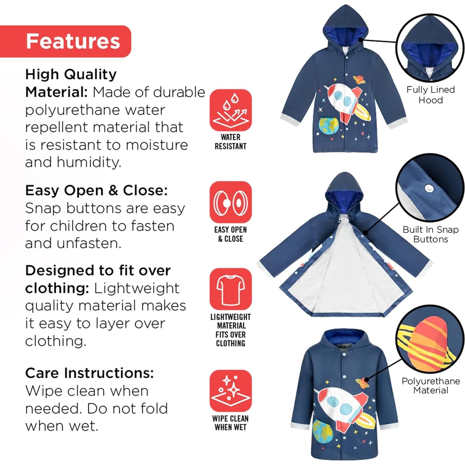 Set Paraguas y Chaqueta de Lluvia Addie & Tate 3-10 Años