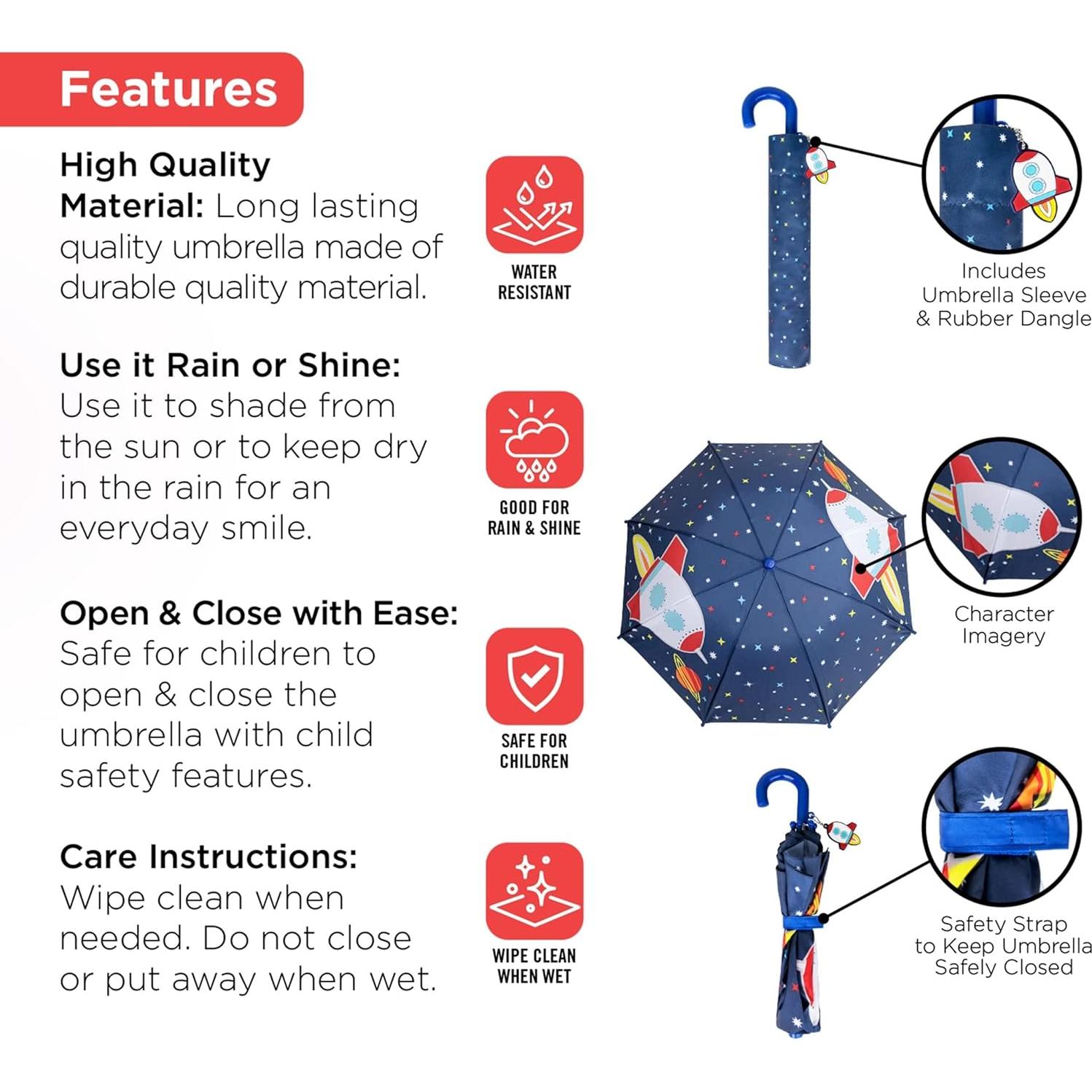 Set Paraguas y Chaqueta de Lluvia Addie & Tate 3-10 Años