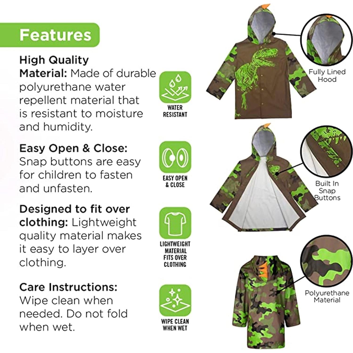 Conjunto Chaqueta de Lluvia y Paraguas Unicornio Addie & Tate