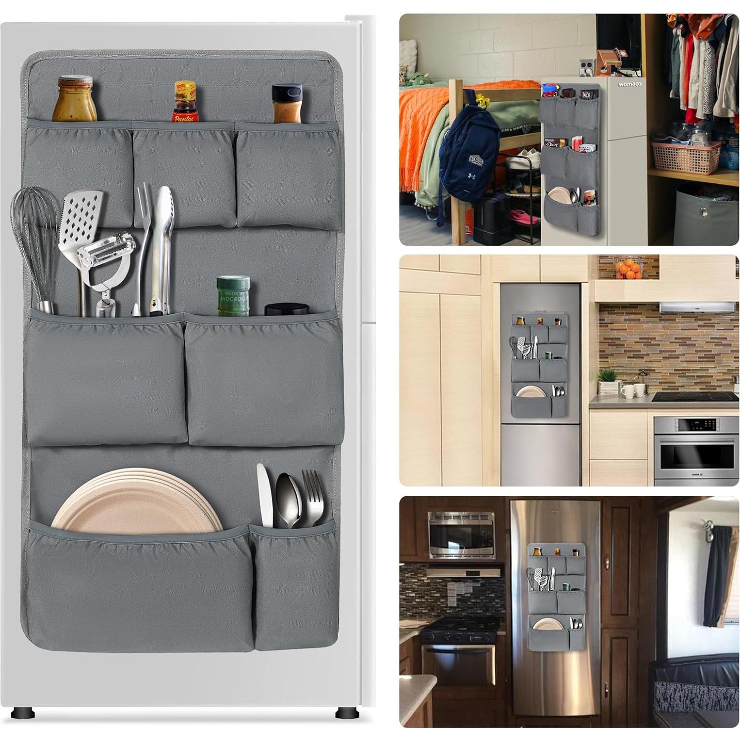 Organizador Magnético para Mini Nevera WOMACO - M-Gris, 1 Paquete