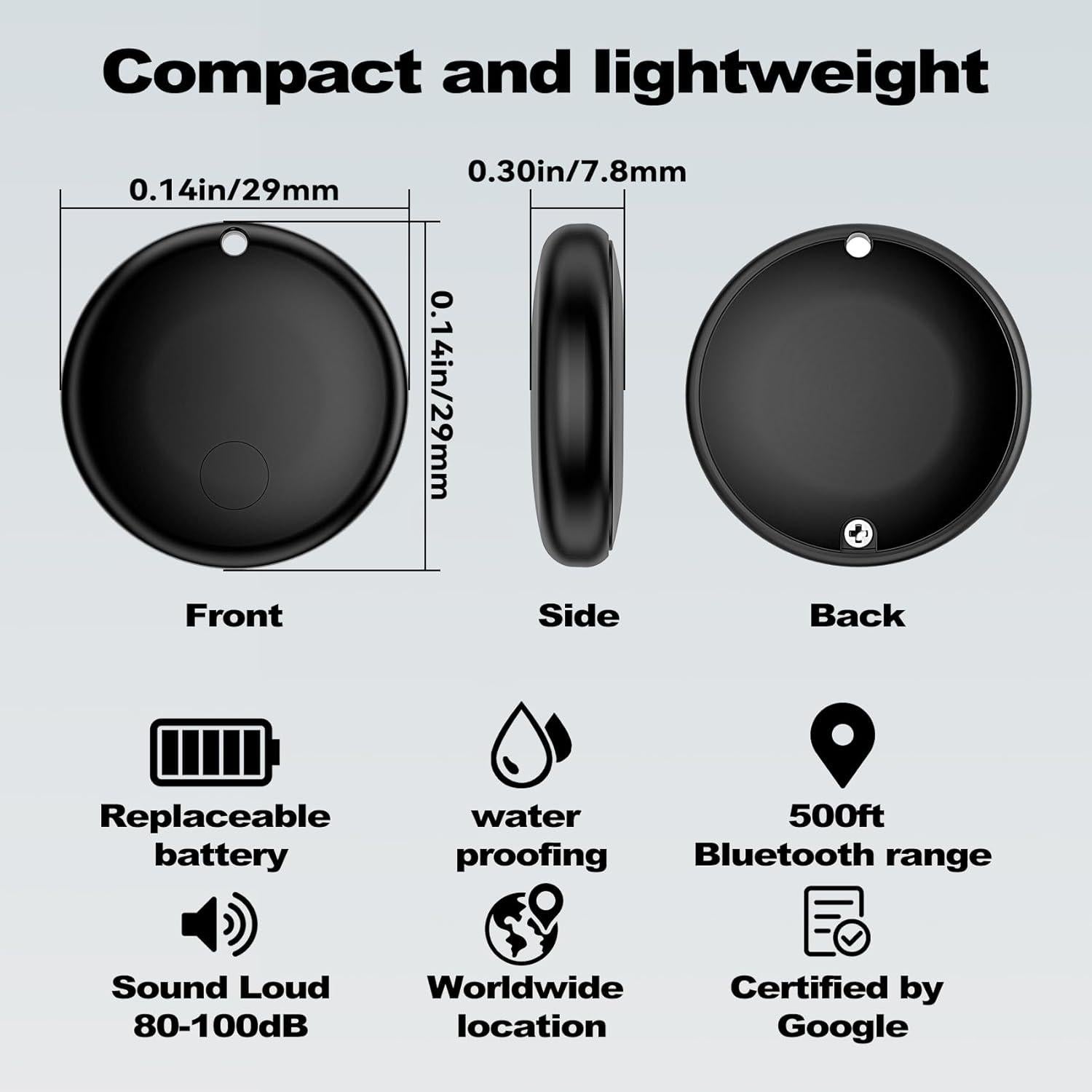 Etiquetas Inteligentes Eirix F08-G - Paquete de 2, Negro