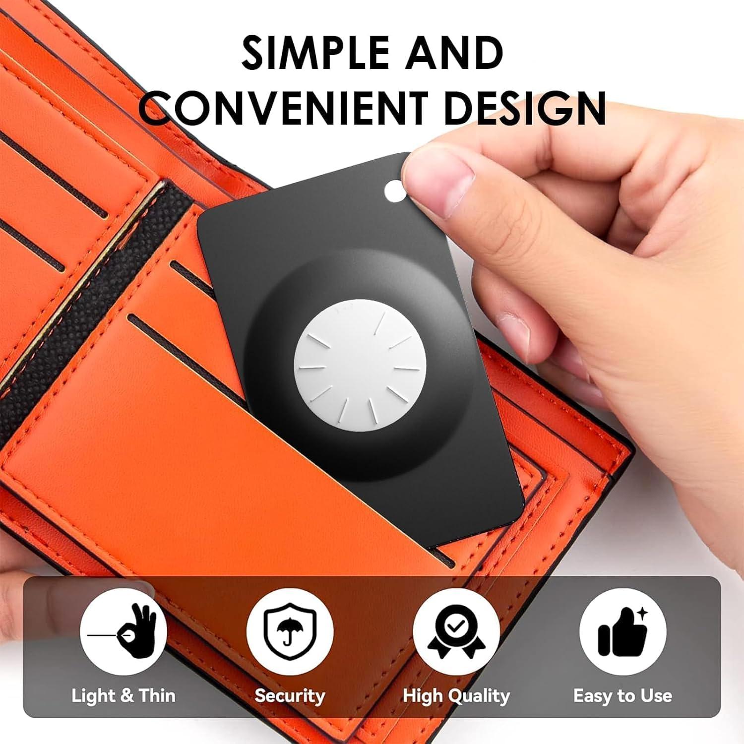 Rastreador Bluetooth HONGTOP H Slim-Black, Cartera Ultra Delgada