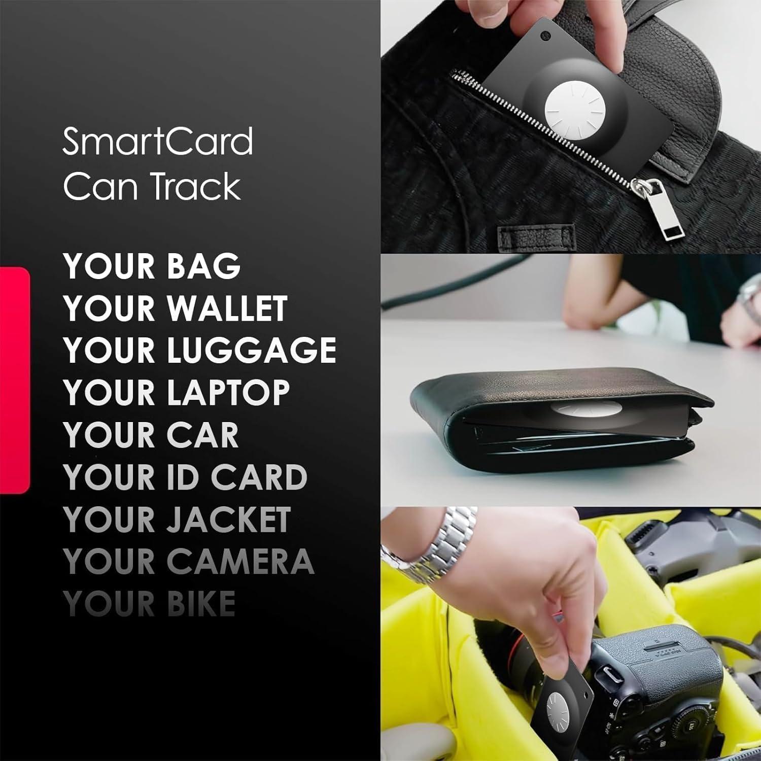 Rastreador Bluetooth HONGTOP H Slim-Black, Cartera Ultra Delgada