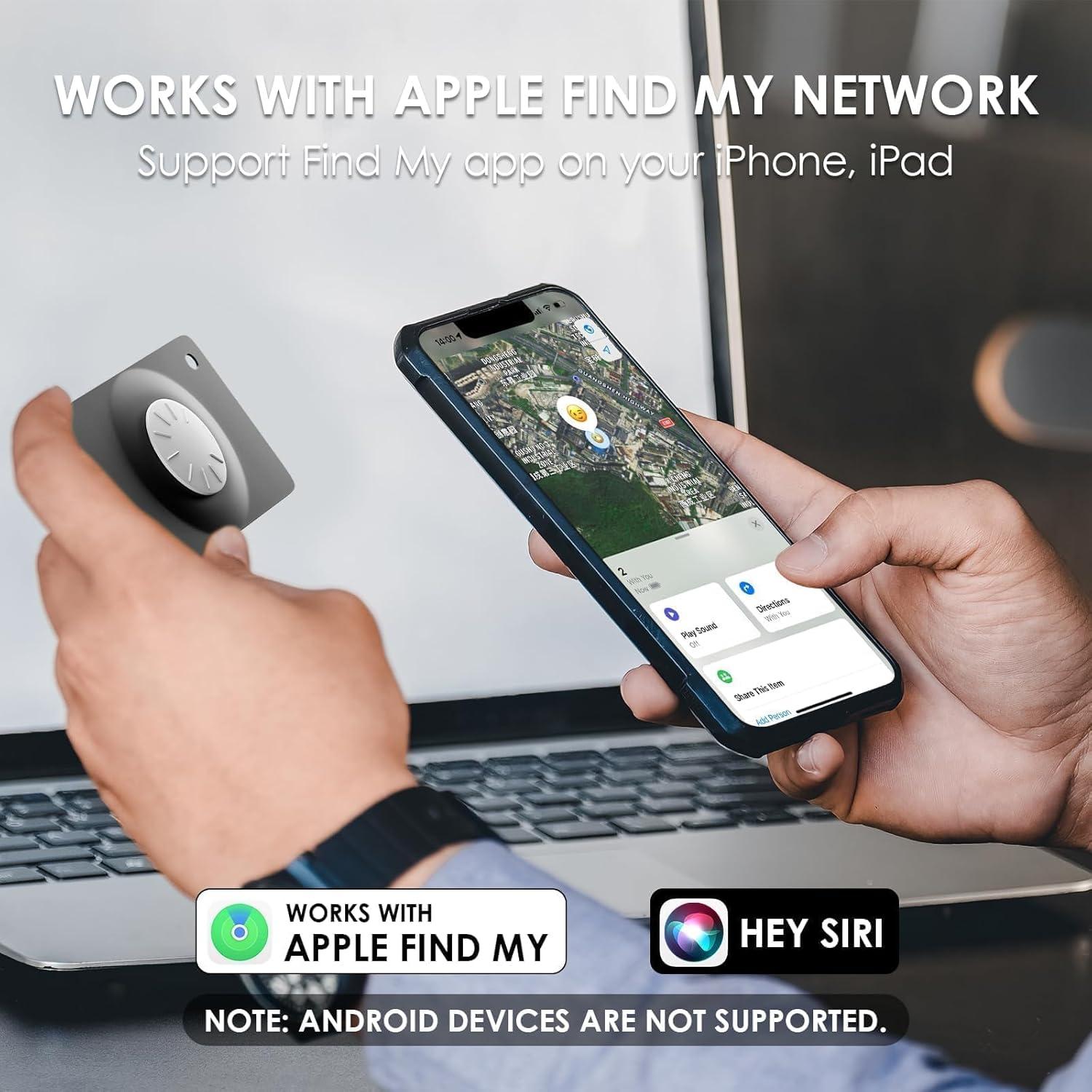 Rastreador Bluetooth HONGTOP H Slim-Black, Cartera Ultra Delgada