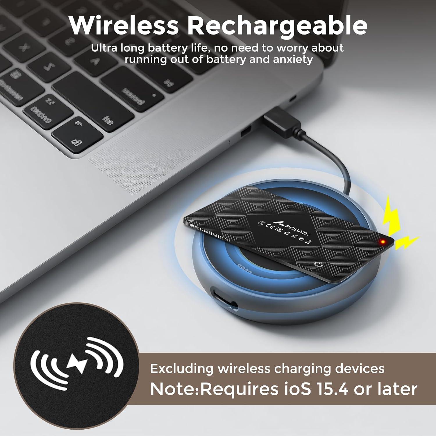 Tarjeta Rastreadora Ultra Delgado Apple Find My - Negro