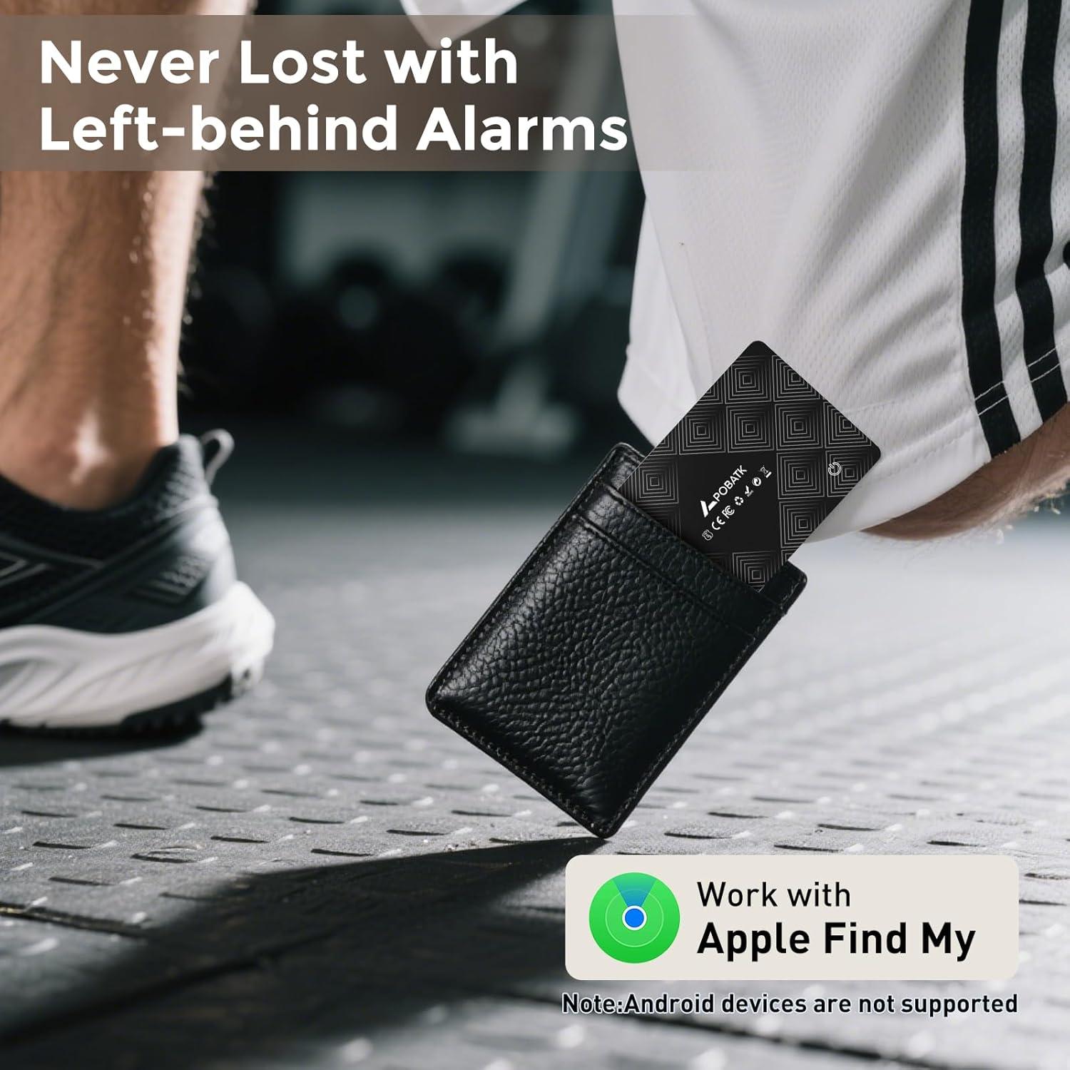 Tarjeta Rastreadora Ultra Delgado Apple Find My - Negro