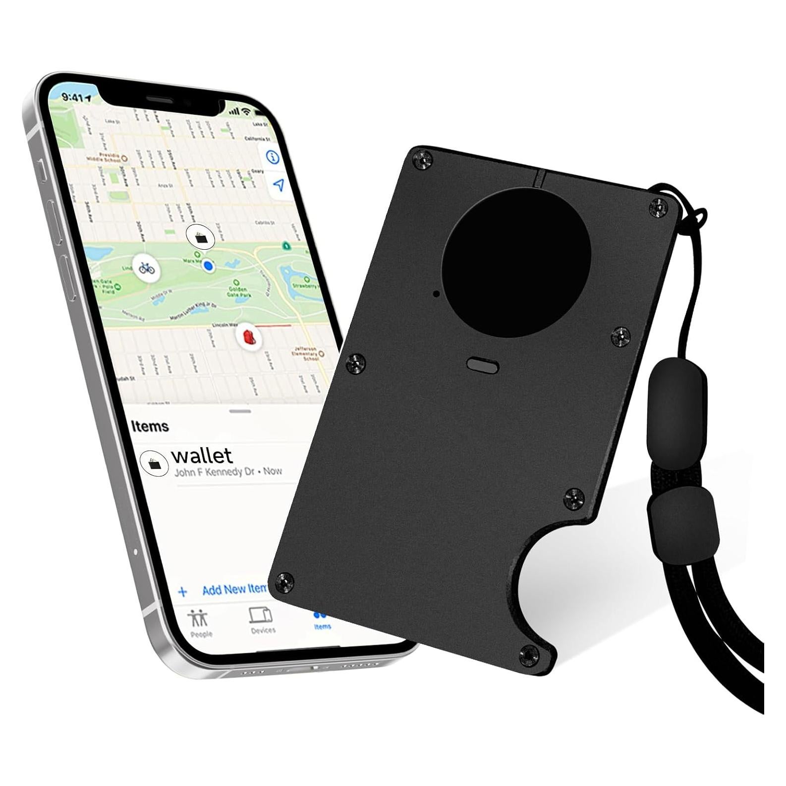 Tarjeta Localizadora Bluetooth QEG AirWallet Negra 8.5x5.6cm