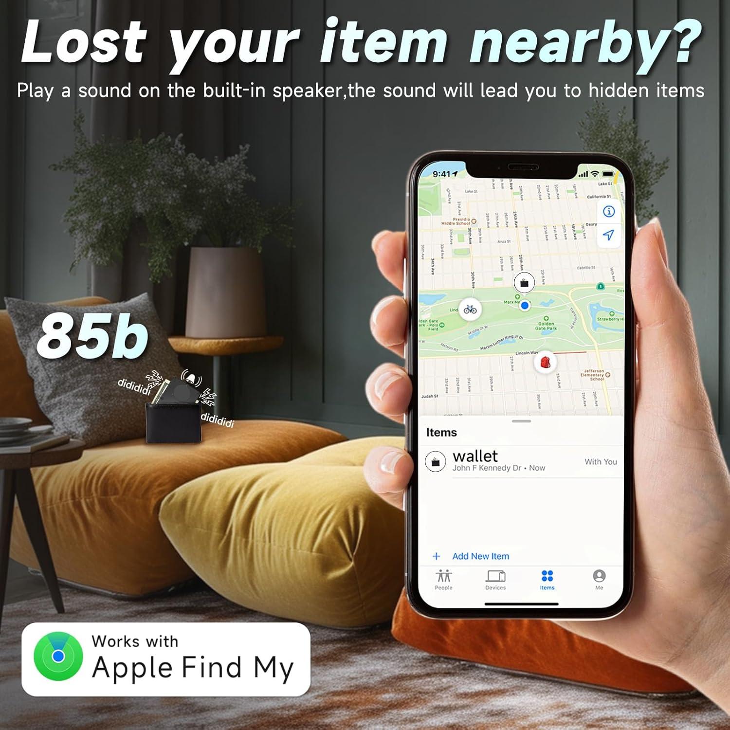 Tarjeta Localizadora Bluetooth QEG AirWallet Negra 8.5x5.6cm