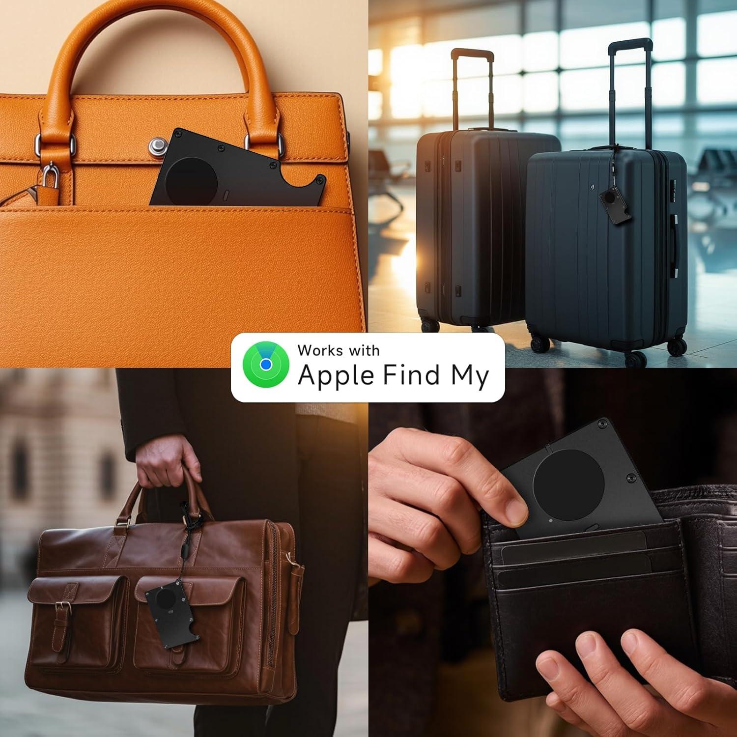 Tarjeta Localizadora Bluetooth QEG AirWallet Negra 8.5x5.6cm