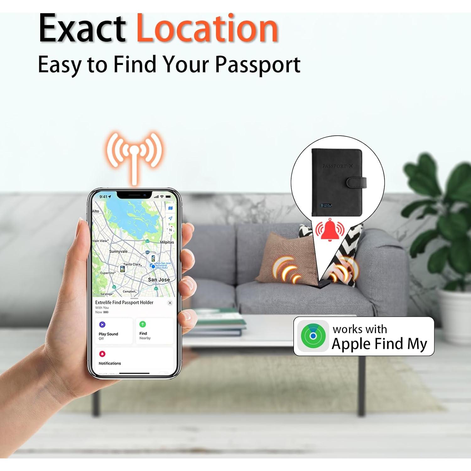 Tarjeta Inteligente de Seguimiento Rich&Ray con Soporte Negro