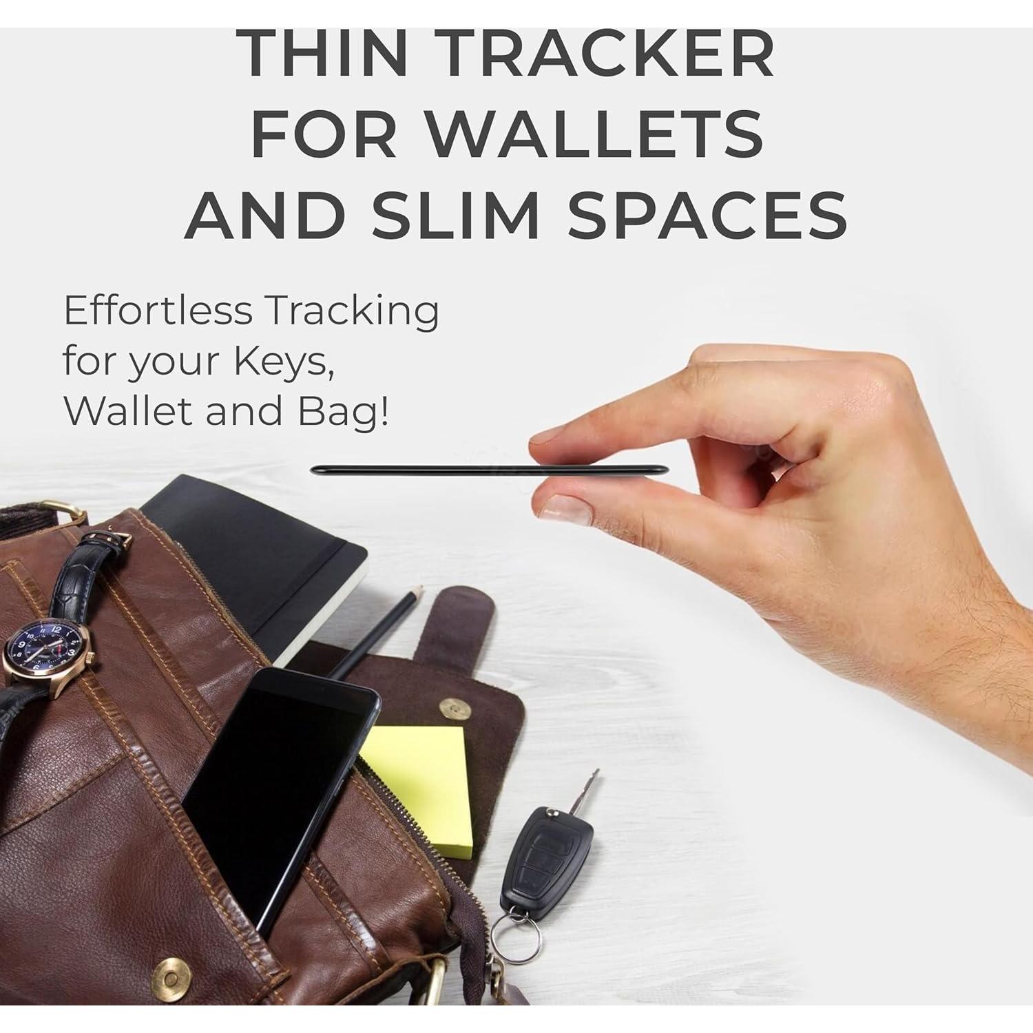 Tarjeta Localizadora de Cartera Skywin - Bluetooth, 76m, Negra