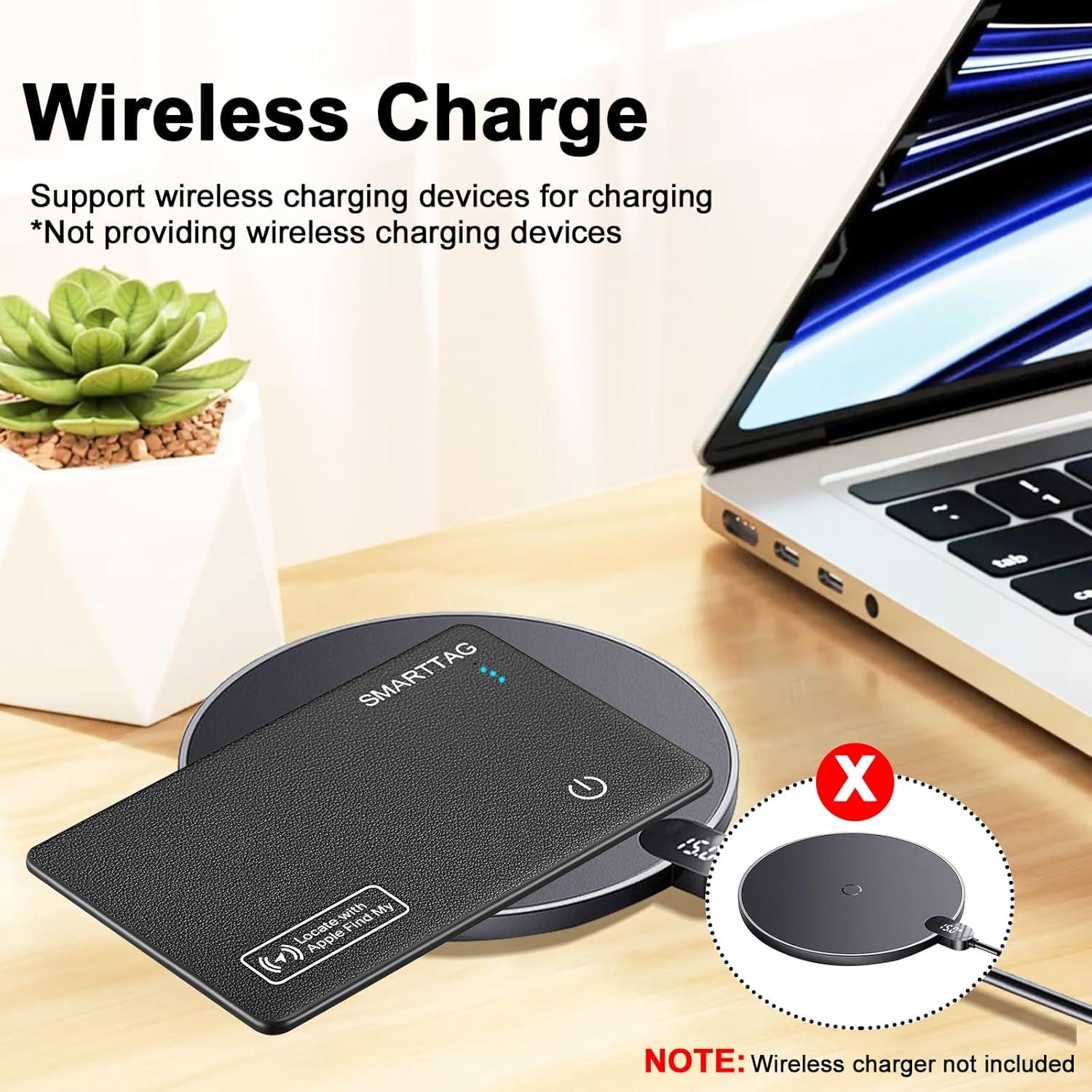 Tarjeta Rastreadora Bluetooth Apple Find My - Negro - Slim