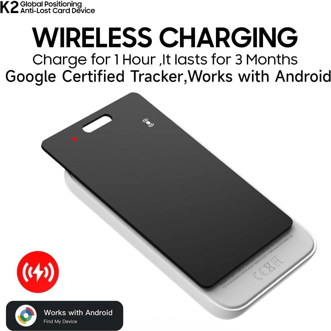 Rastreador Inteligente Bluetooth SEVEN SWAN para Tarjetas - Negro