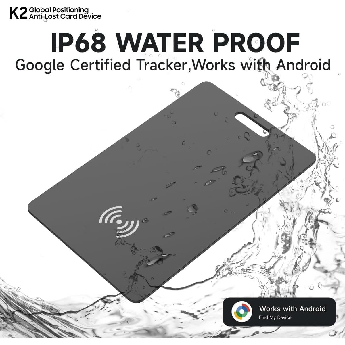 Rastreador Inteligente Bluetooth SEVEN SWAN para Tarjetas - Negro