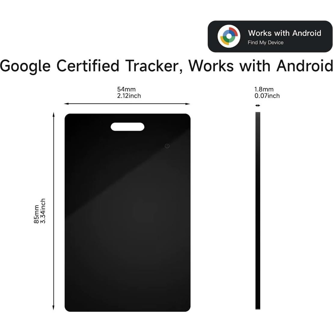 Rastreador Inteligente Bluetooth SEVEN SWAN para Tarjetas - Negro