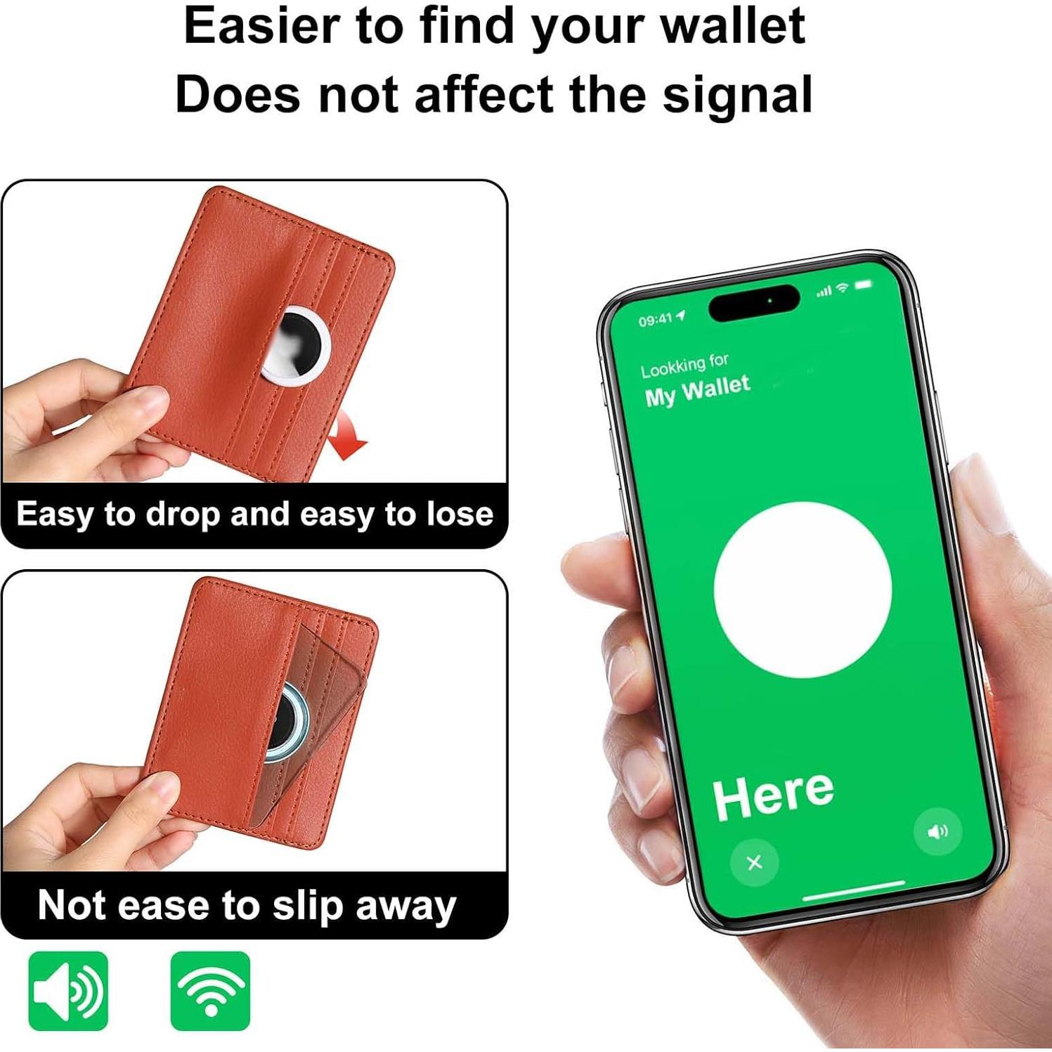 Soporte Ultra Delgado para Airtag Sifemp - Funda Cartera 2 Unidades