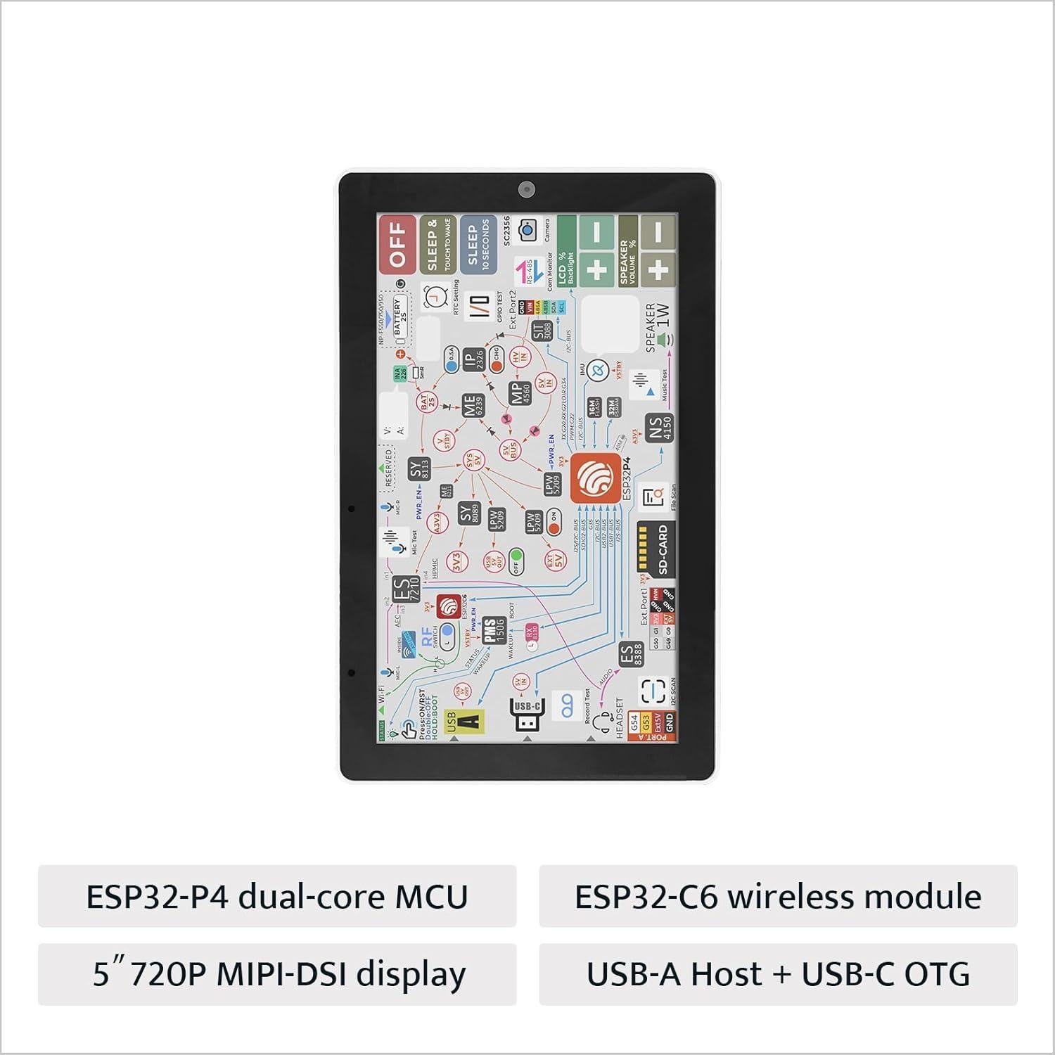 Controlador IoT M5Stack Tab5 ESP32-P4 con Batería Incluida