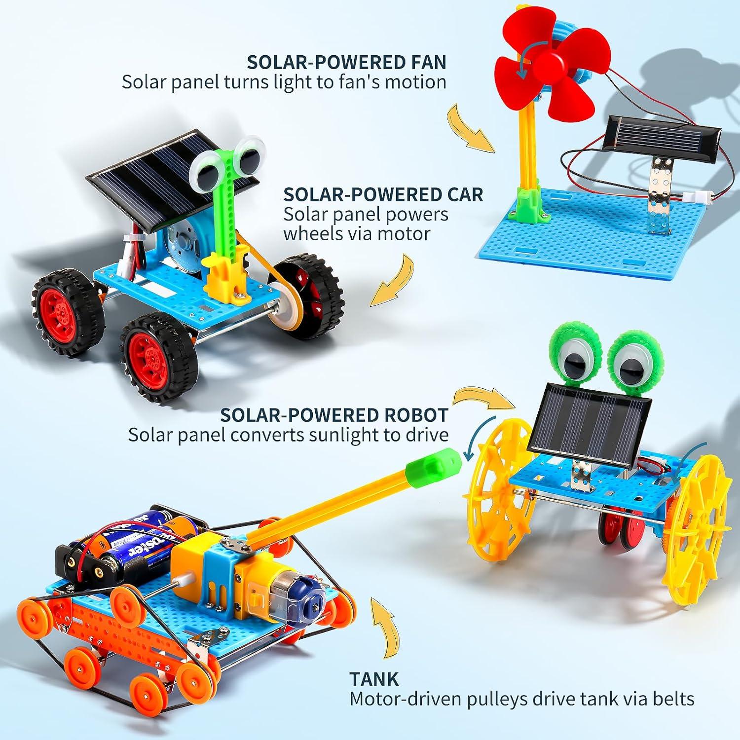 Kit STEM 4 en 1 Wesayee para Niños 8-12 Años Solar