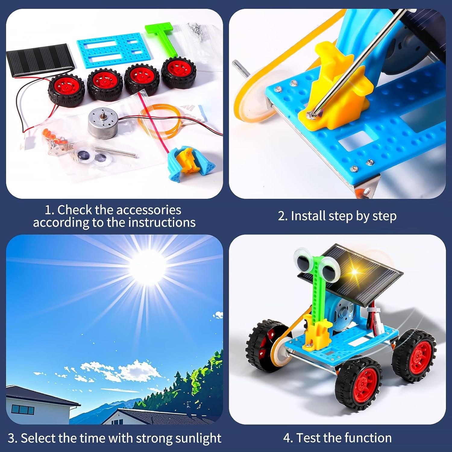 Kit STEM 4 en 1 Wesayee para Niños 8-12 Años Solar
