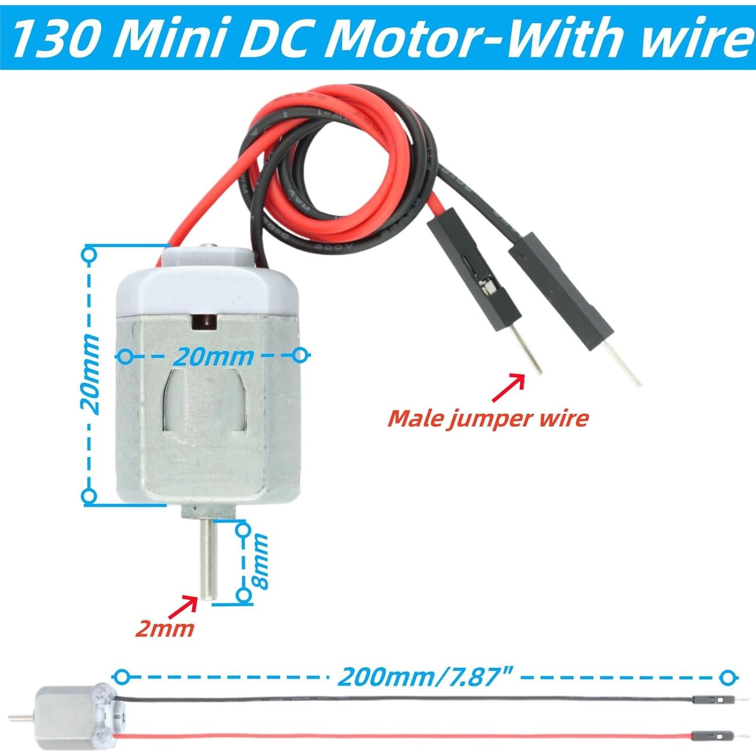 10 Motores de CC Pequeños 1.5V 3V 5V 6V MTDELE para Proyectos DIY