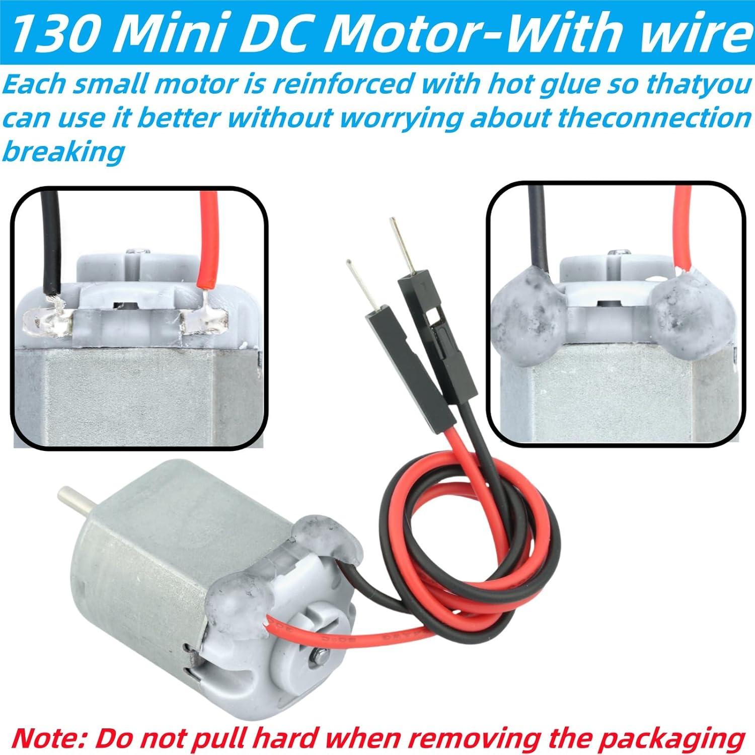 10 Motores de CC Pequeños 1.5V 3V 5V 6V MTDELE para Proyectos DIY