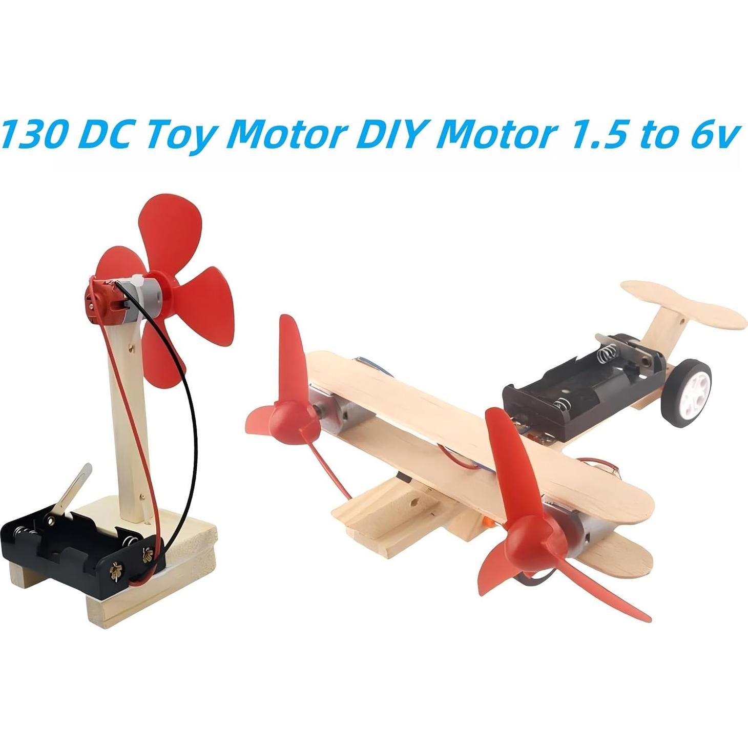 10 Motores de CC Pequeños 1.5V 3V 5V 6V MTDELE para Proyectos DIY