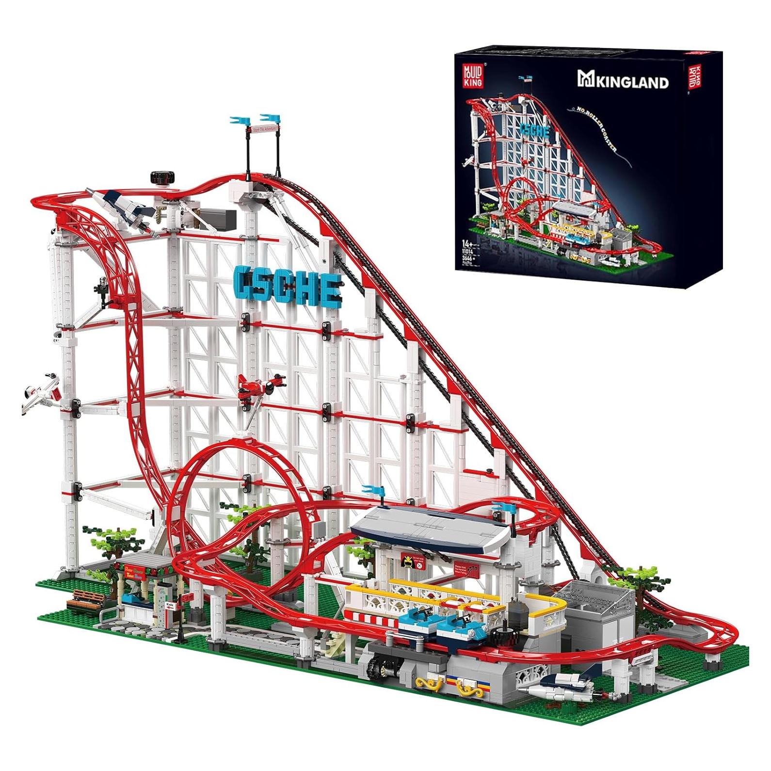 Mould King 11014 Kit de Montaña Rusa 3646 Piezas para Niños 8+