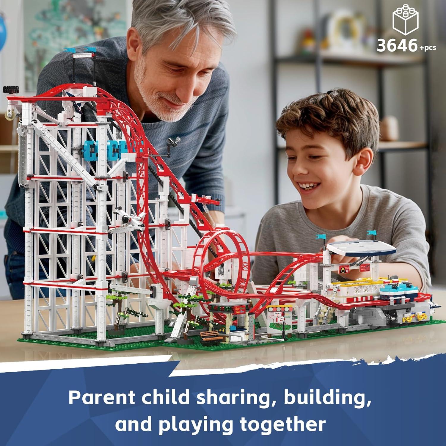 Mould King 11014 Kit de Montaña Rusa 3646 Piezas para Niños 8+