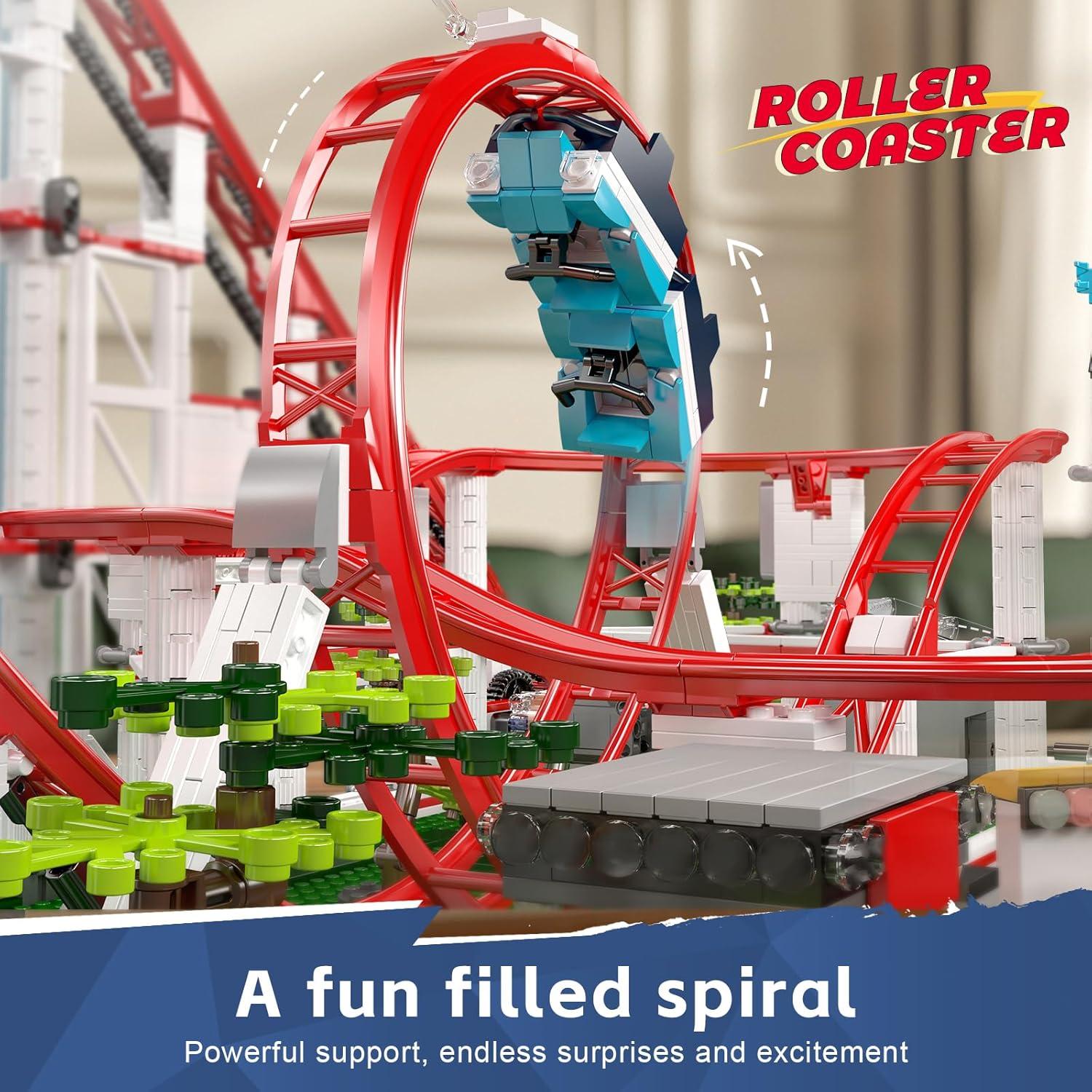 Mould King 11014 Kit de Montaña Rusa 3646 Piezas para Niños 8+