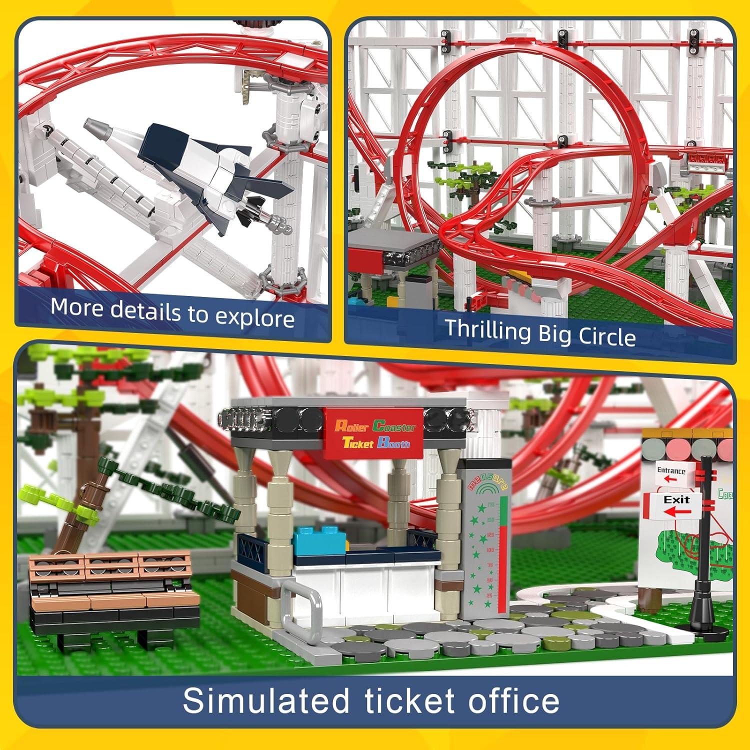 Mould King 11014 Kit de Montaña Rusa 3646 Piezas para Niños 8+