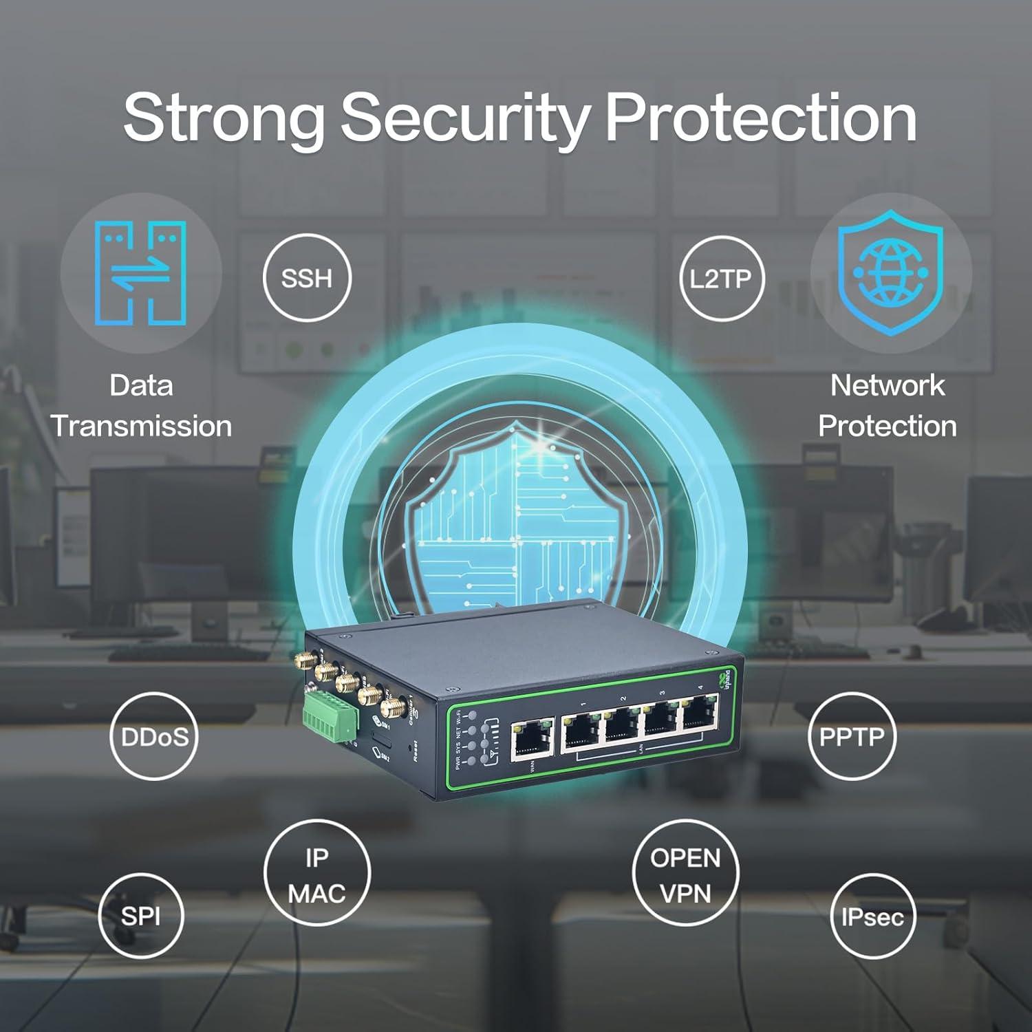 Enrutador 4G LTE Industrial InHand IR315, 300Mbps, VPN, 2 SIM