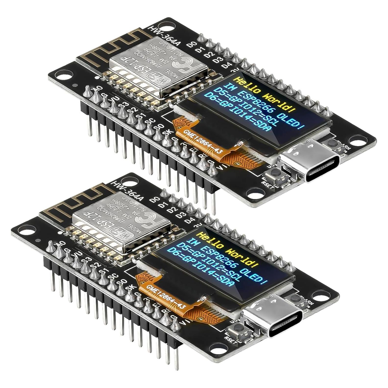 Placa de Desarrollo ESP8266 FORIOT con Pantalla OLED 0.96"