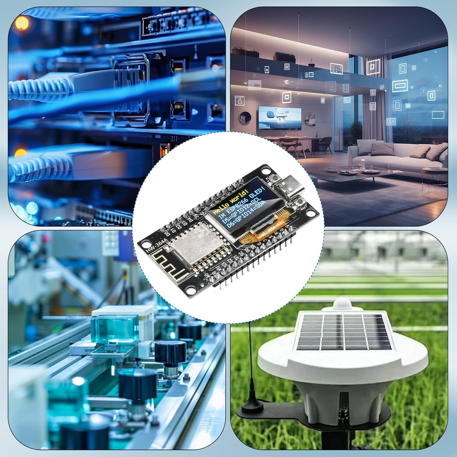 Placa de Desarrollo ESP8266 FORIOT con Pantalla OLED 0.96"