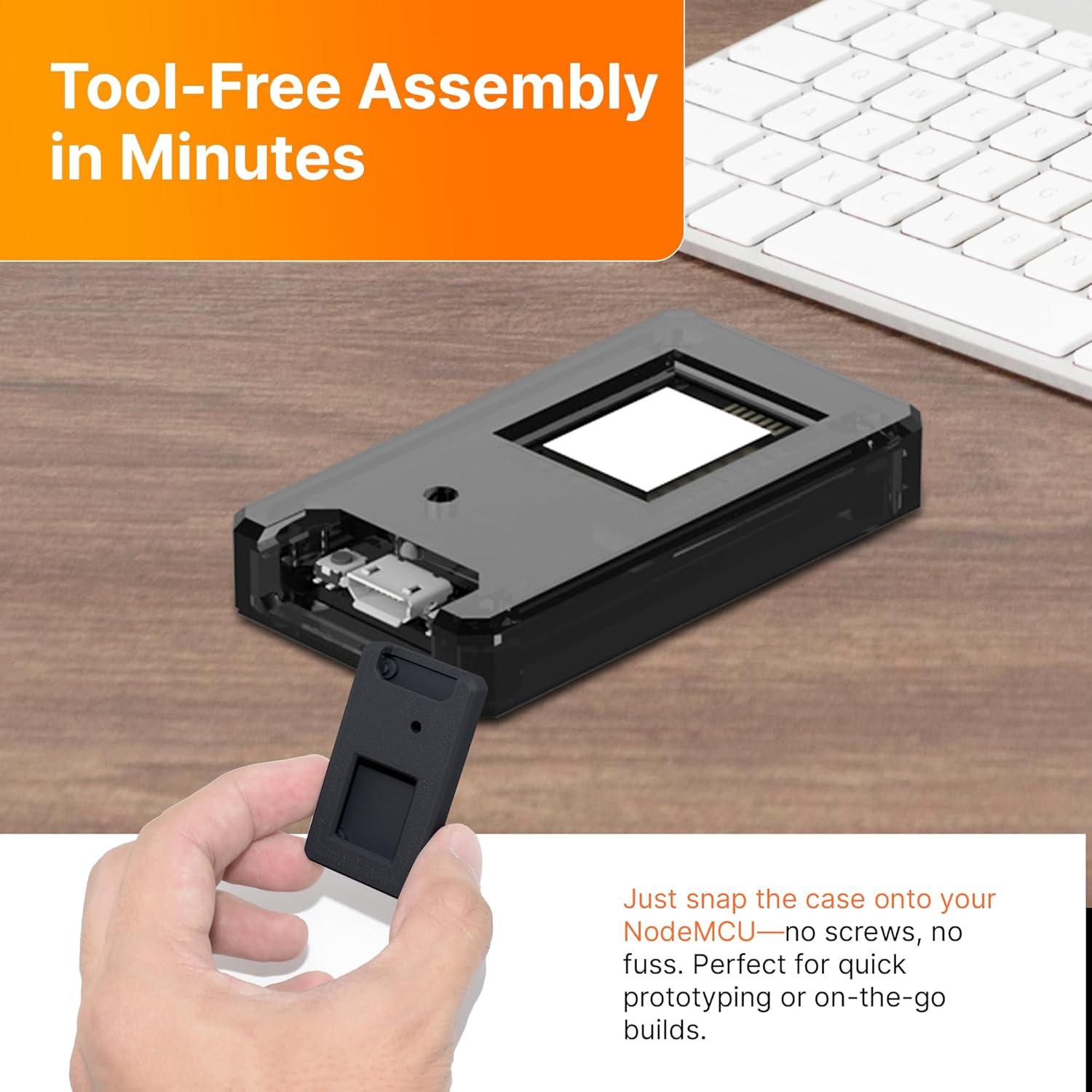 Funda Protectora SplashNColor para NodeMCU ESP8266 - Enclosure Durable