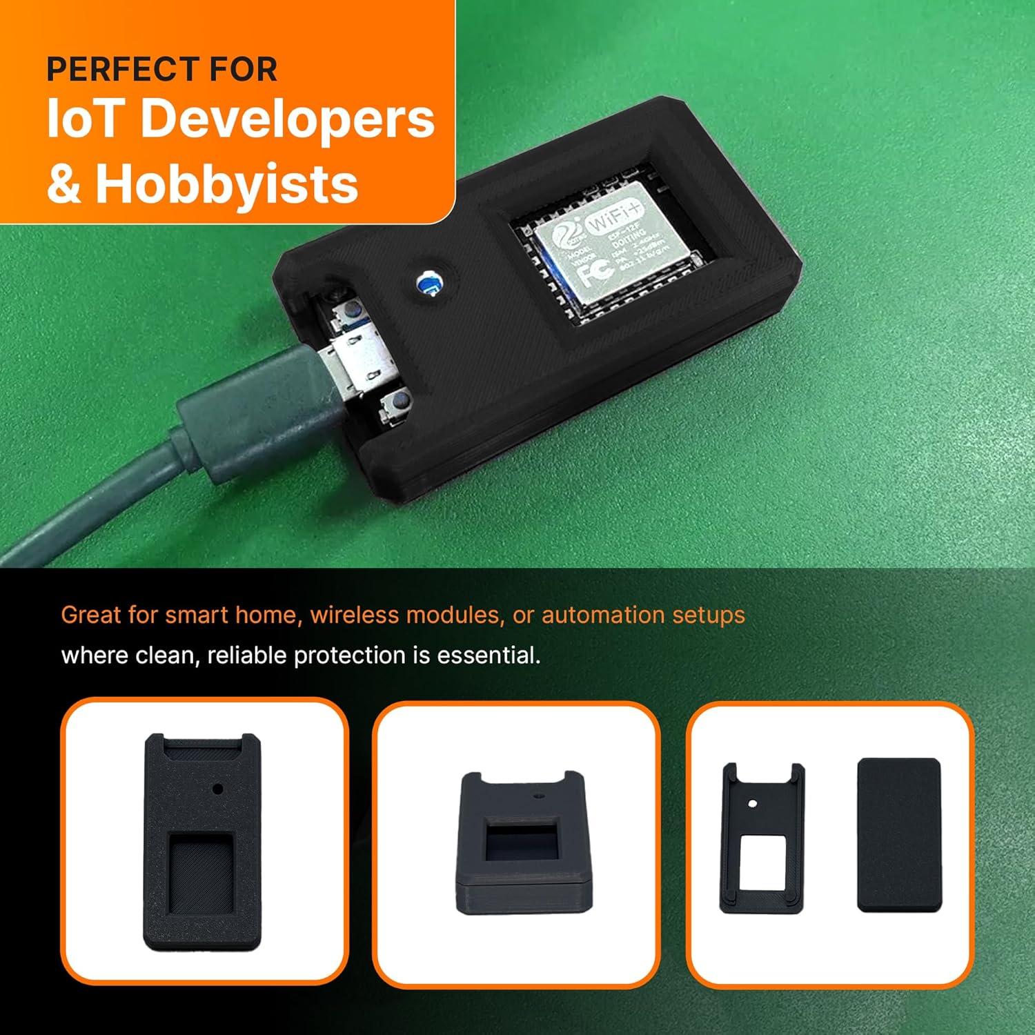 Funda Protectora SplashNColor para NodeMCU ESP8266 - Enclosure Durable