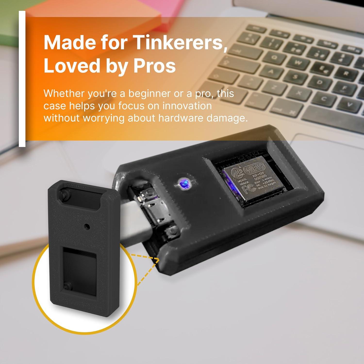 Funda Protectora SplashNColor para NodeMCU ESP8266 - Enclosure Durable