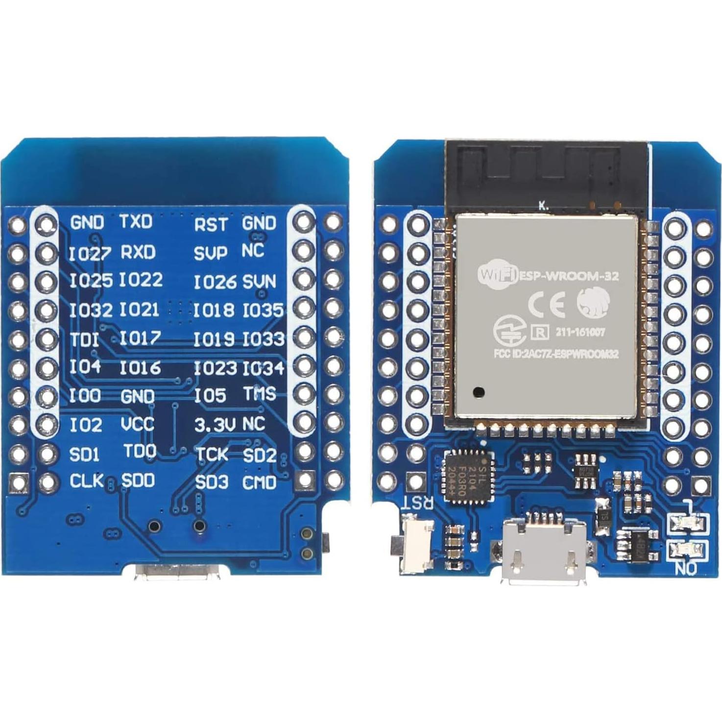 Placa de Desarrollo ESP32 Mini HiLetgo 3 Unidades WiFi Bluetooth