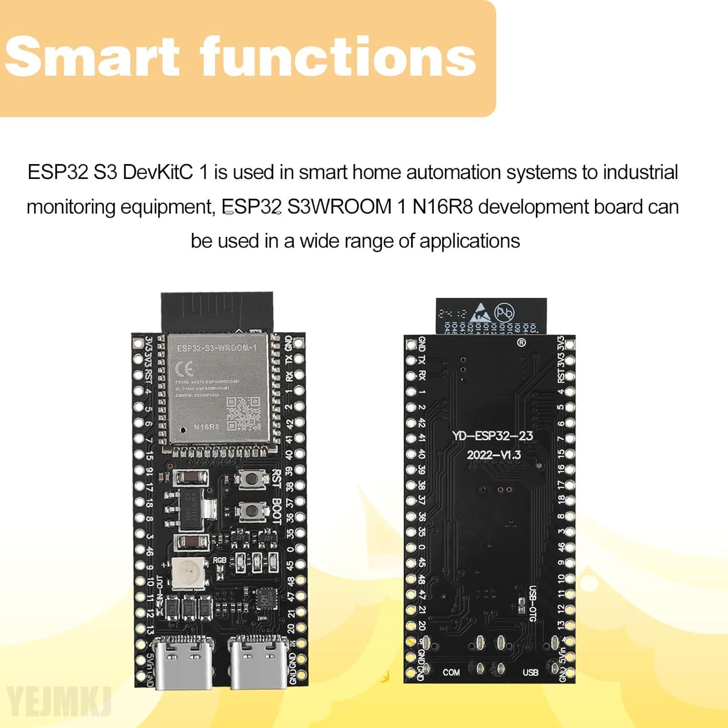 Placa de Desarrollo ESP32-S3 DevKitC 1 YEJMKJ WiFi + Bluetooth